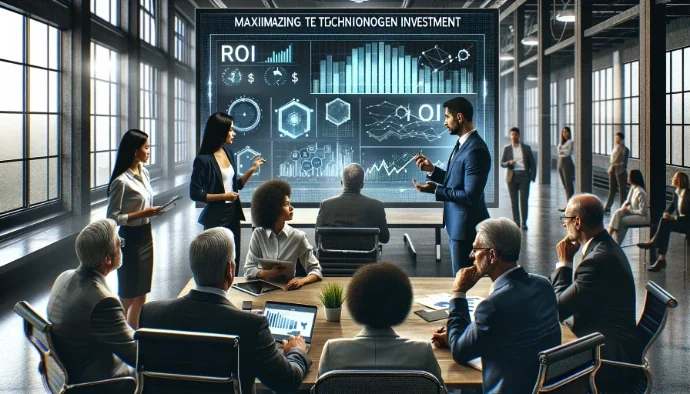 Concepto de maximización de inversión tecnológica